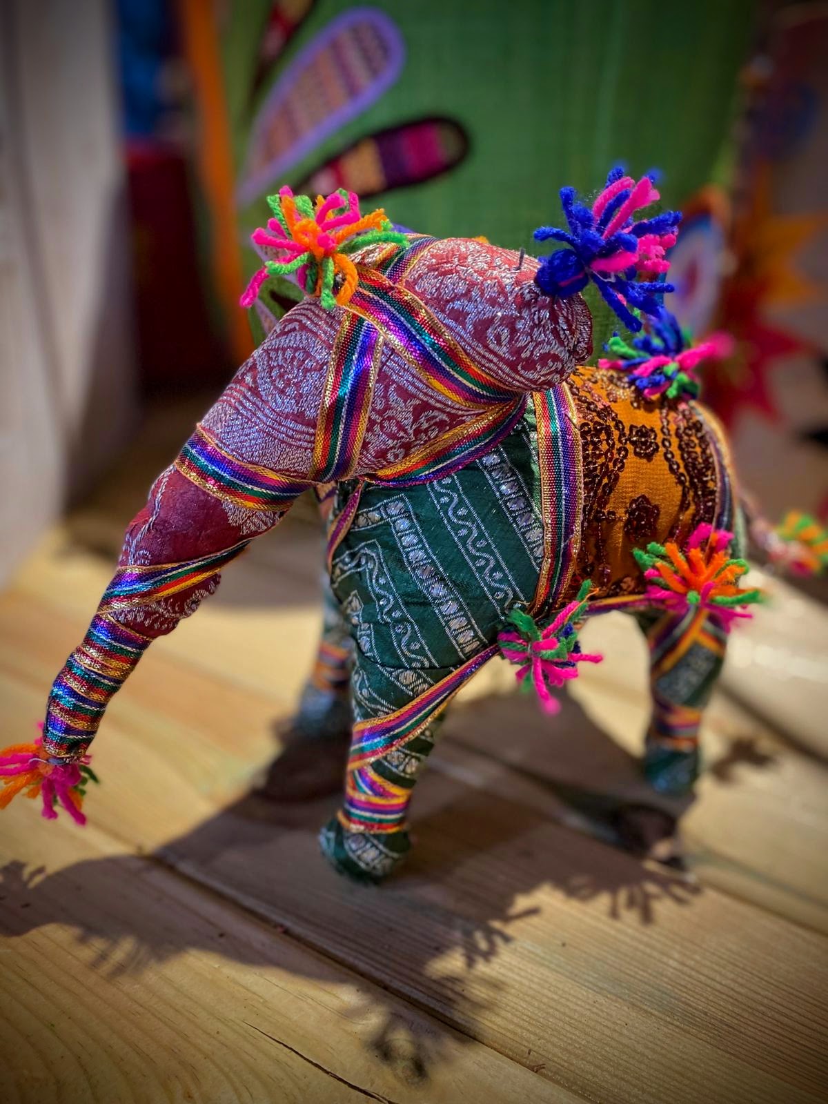 Indian Sari Animals - Elephant