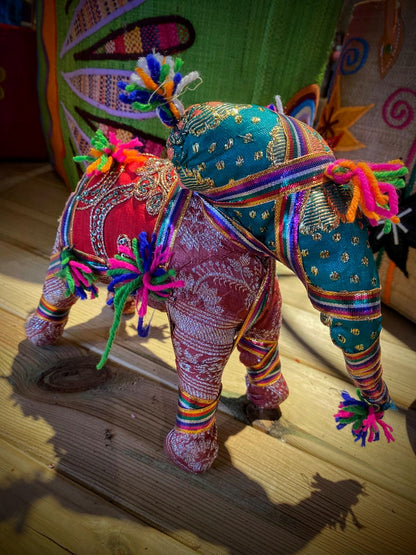 Indian Sari Animals - Elephant