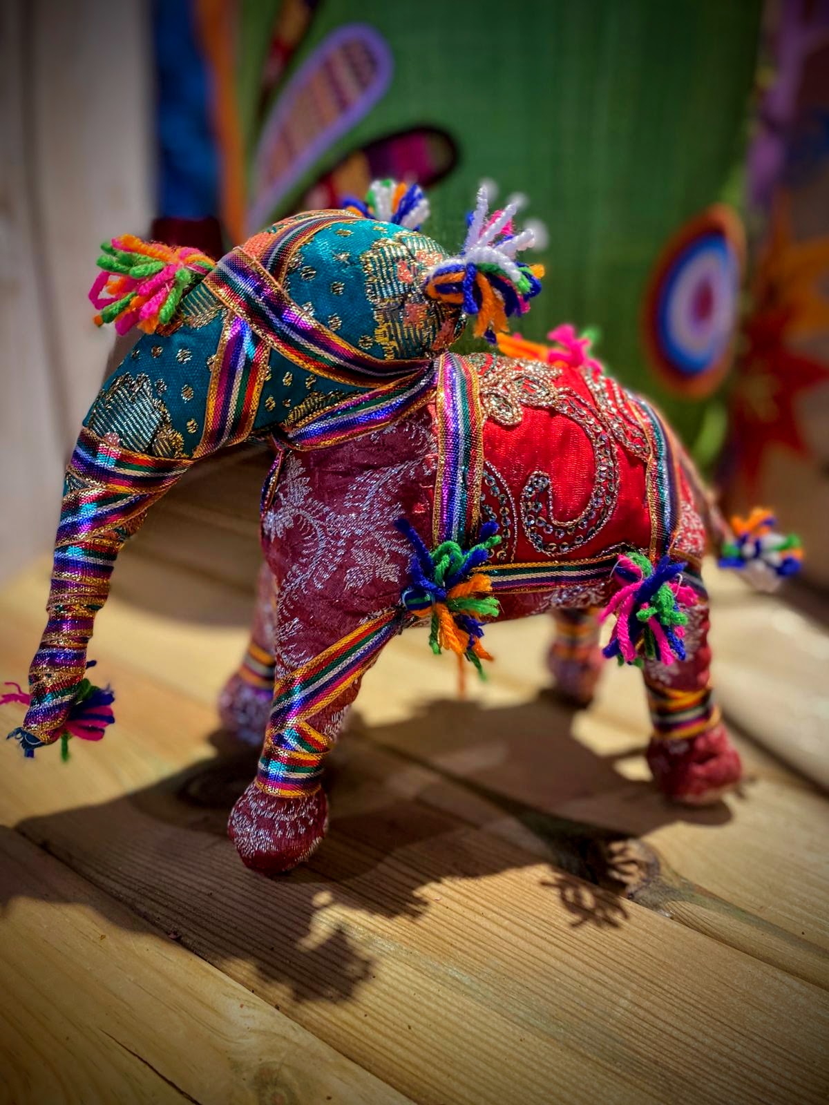 Indian Sari Animals - Elephant