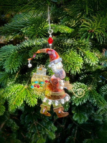 Santa Coming To Town Ornament