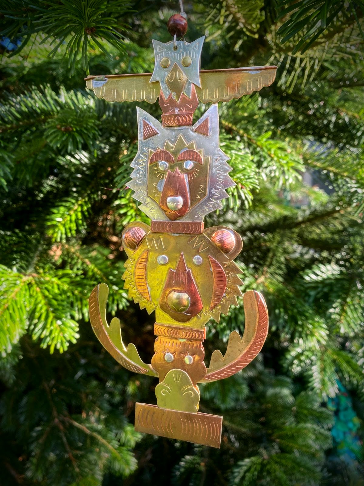 Woodland Totem Pole Ornament