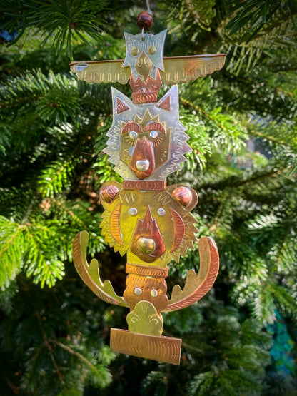 Woodland Totem Pole Ornament