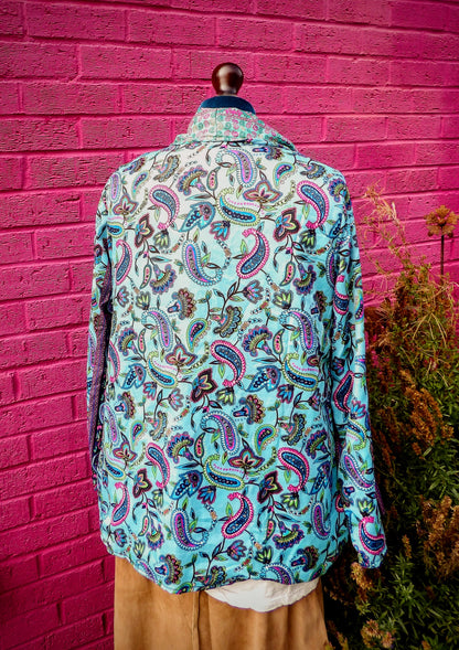 Sari Lightweight Jacket- Turquoise