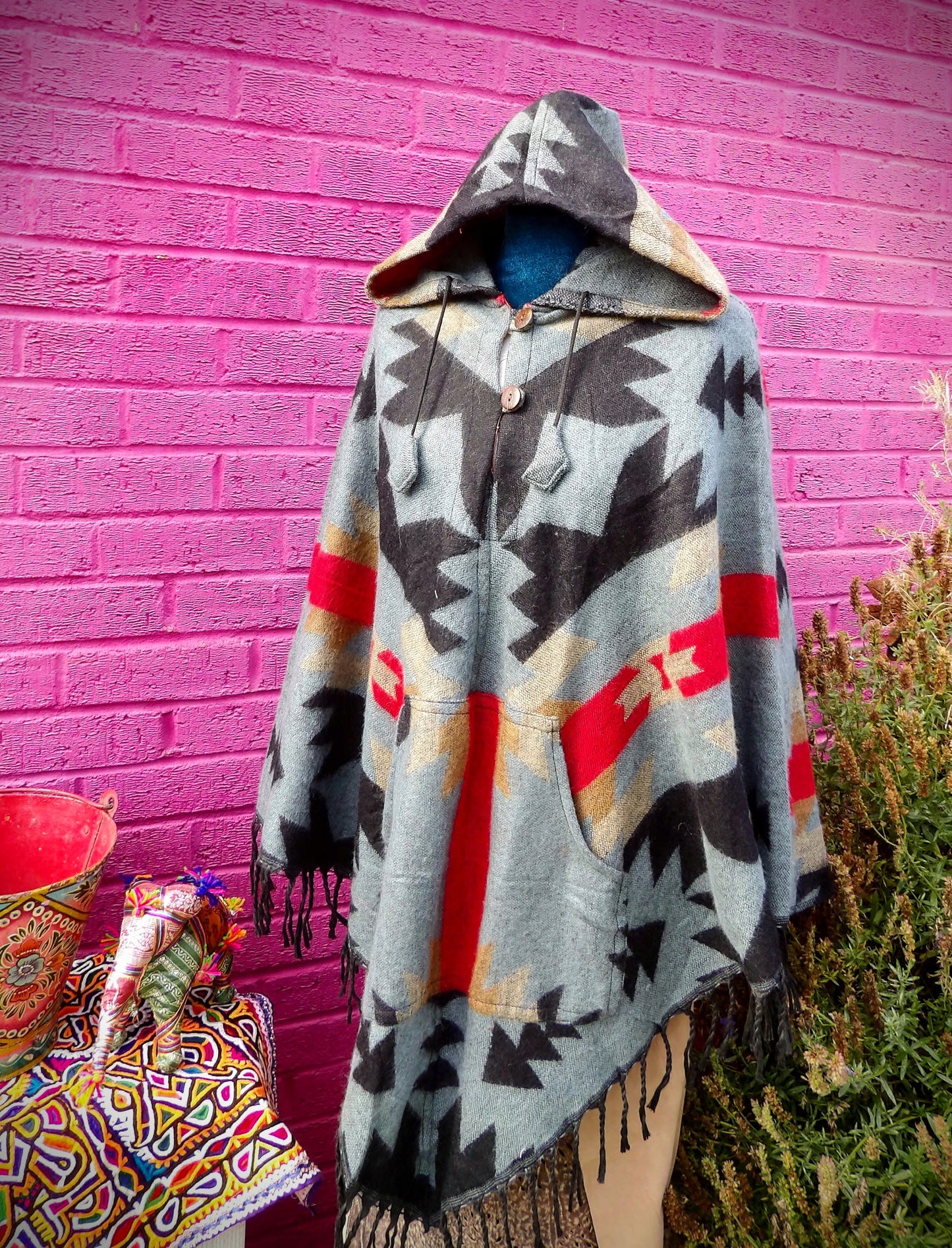 Aztec Winter Bohemian Poncho