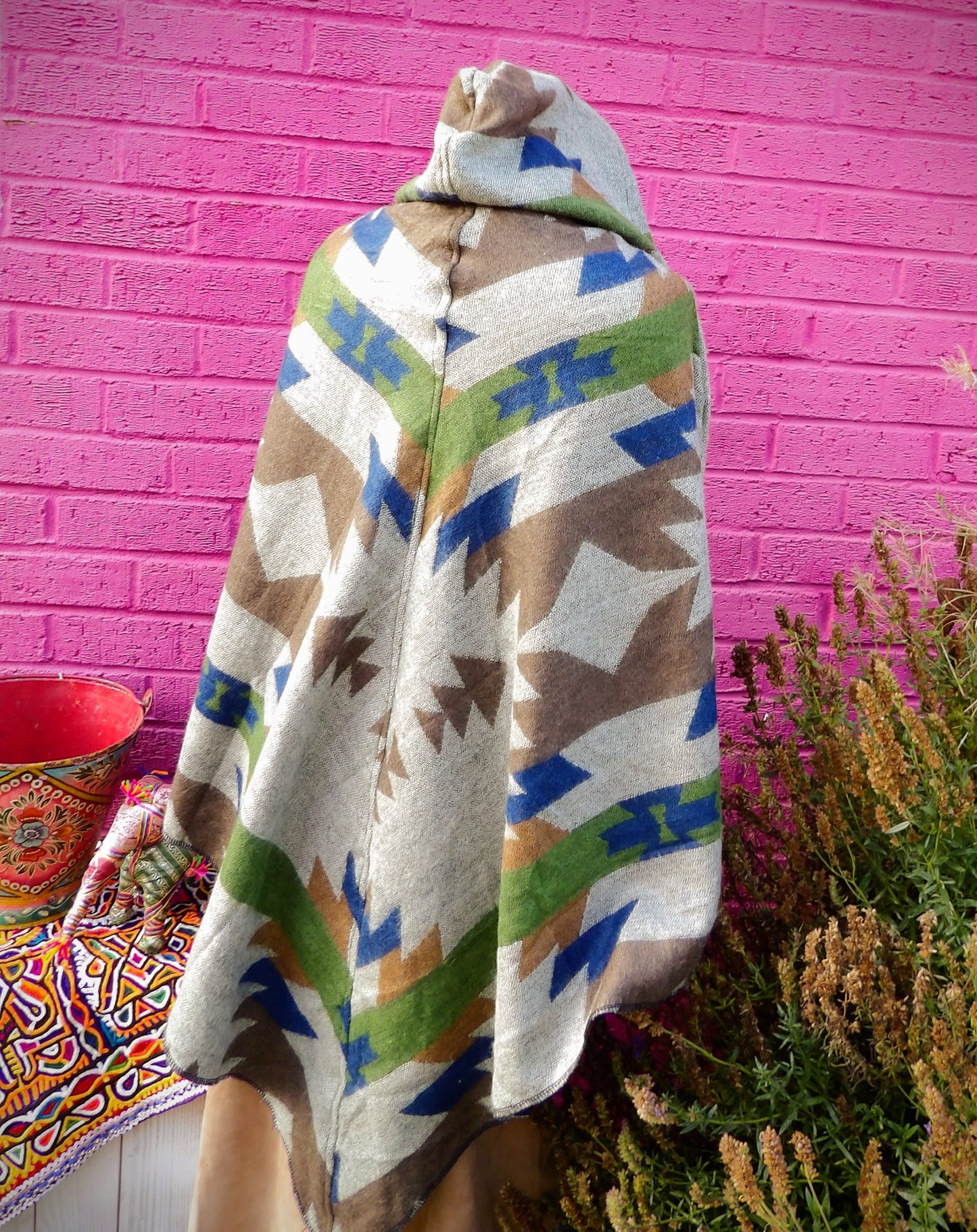 Aztec Winter Bohemian Poncho