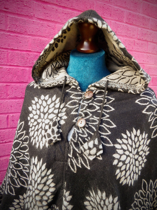 Wool Blend Winter Poncho