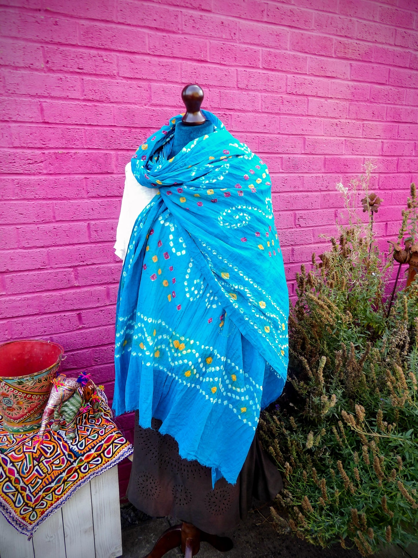 Large Colourful Cotton Scarves