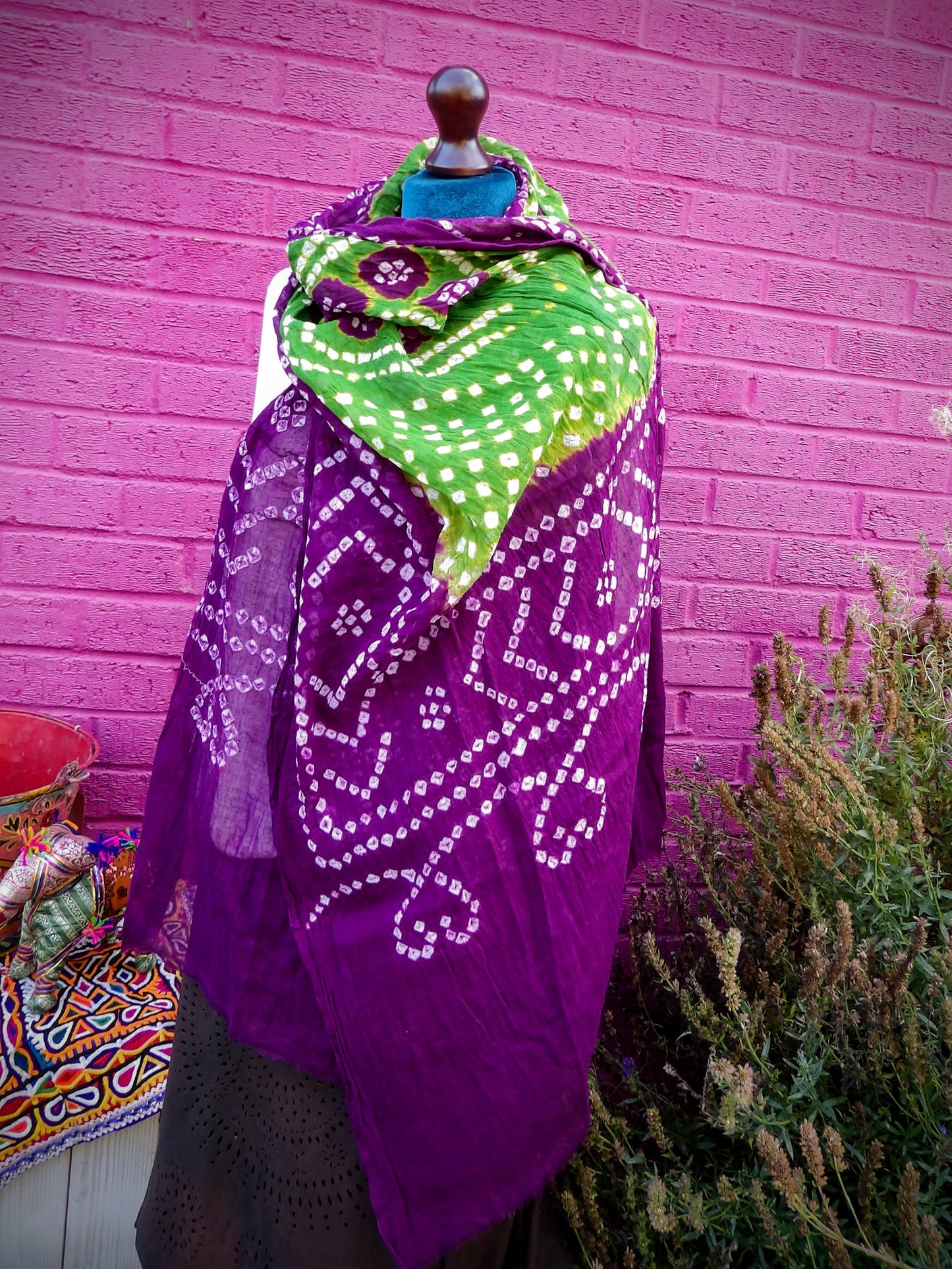 Large Colourful Cotton Scarves