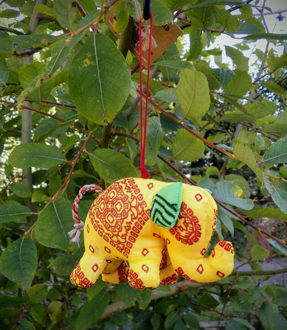 Recycled Sari Decoration - Elephant