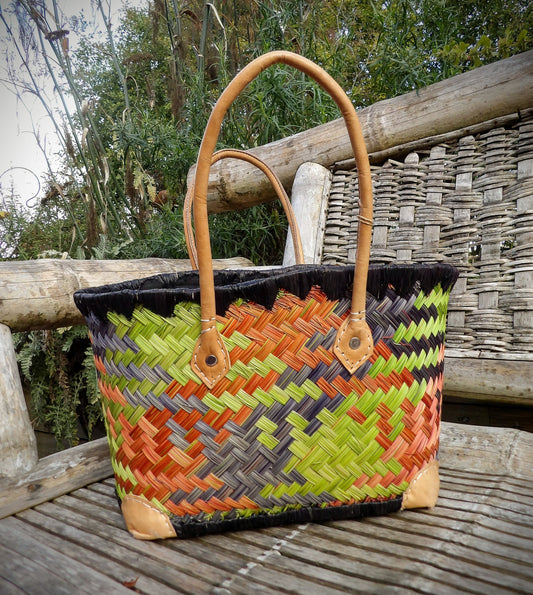 Small Deluxe with Topper - Lime, Black & Orange