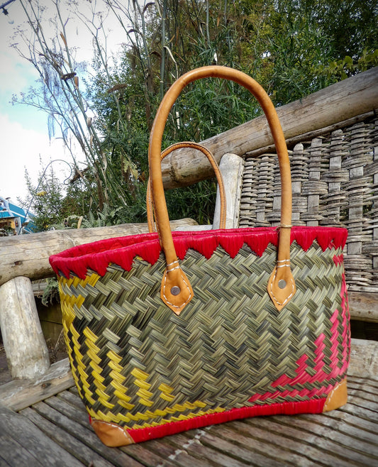 Small Deluxe with Topper - Red, Olive & Yellow