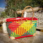 Medium Deluxe Basket - Orange, Red & Green