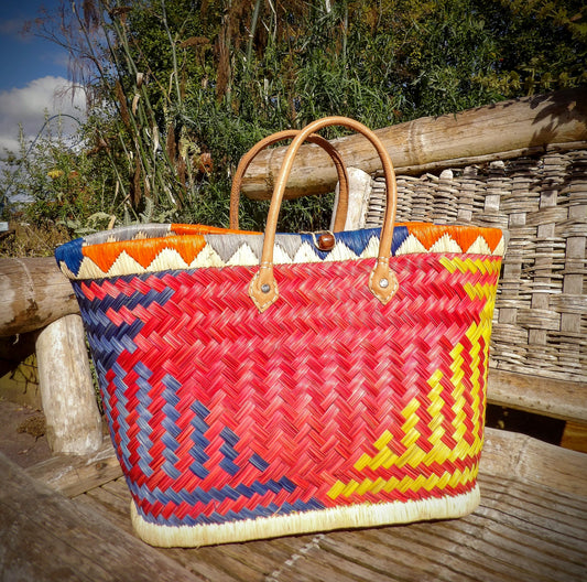 Medium Basket - Red, Blue & Yellow