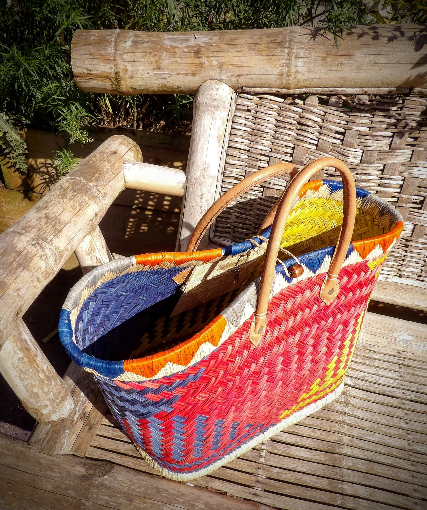 Medium Basket - Red, Blue & Yellow