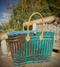 Medium Basket - Orange, Turquoise & Black