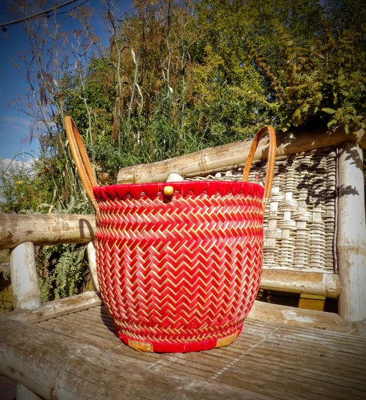 Round Basket - Red