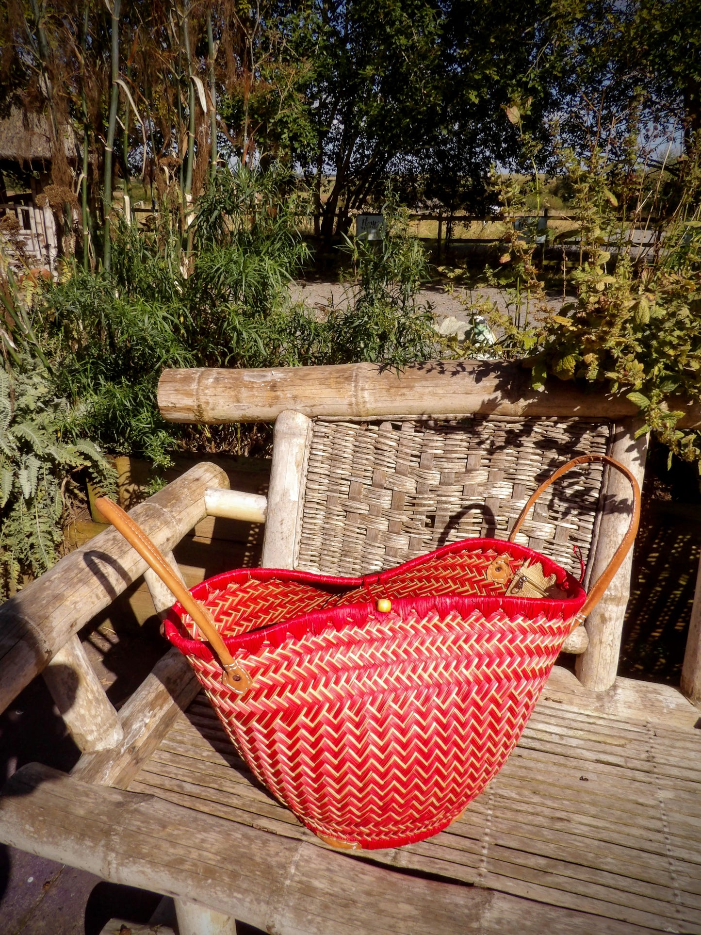 Round Basket - Red