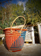 Round Basket - Russet Blue