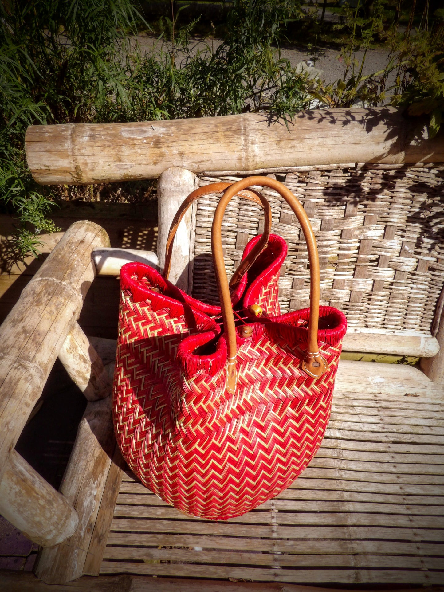 Round Basket - Red