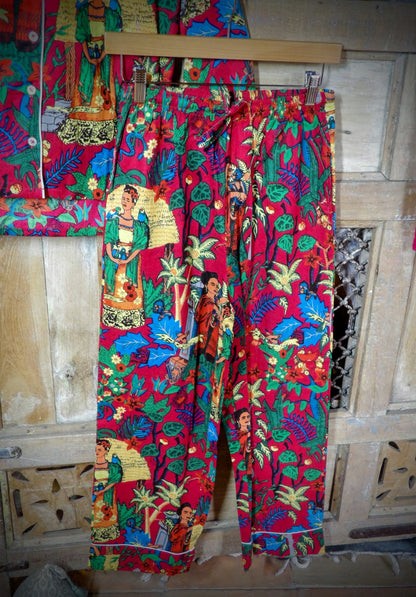 Indian Pjs - L Red Freida