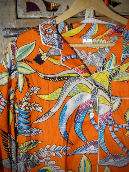 Indian Pjs - XL Orange