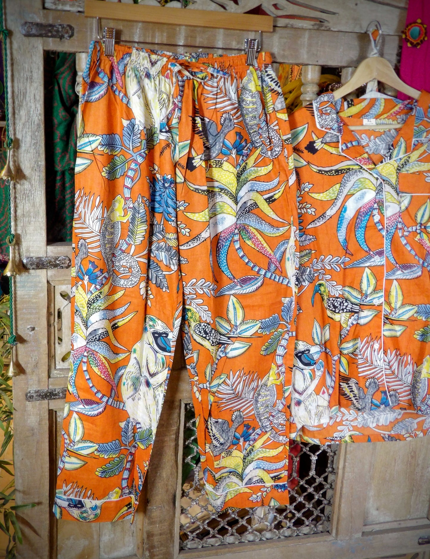 Indian Pjs - XL Orange