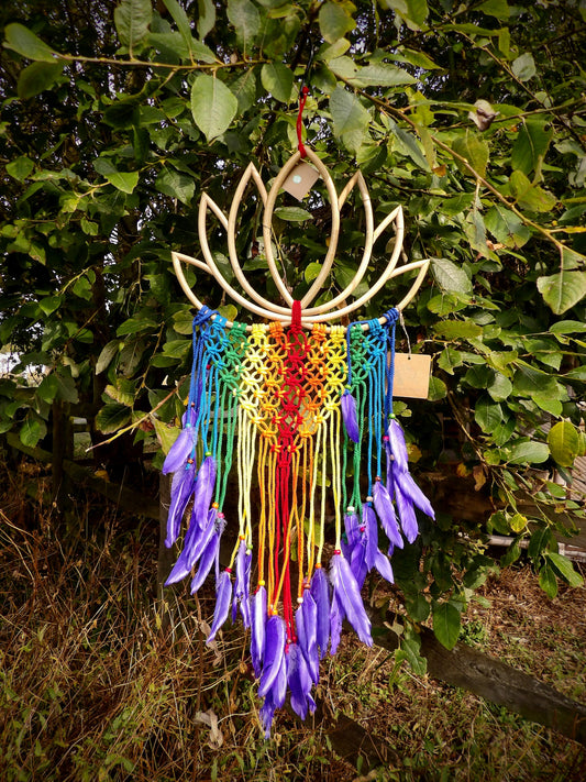 Bamboo Lotus Dream Catcher