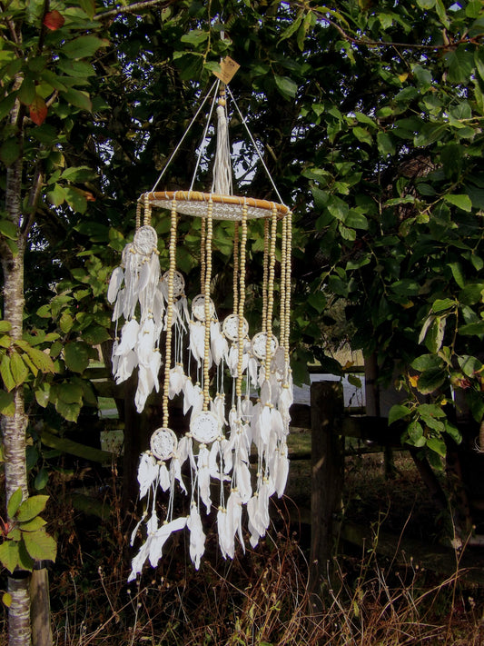 Dreamcatcher large macrame 3D cascade