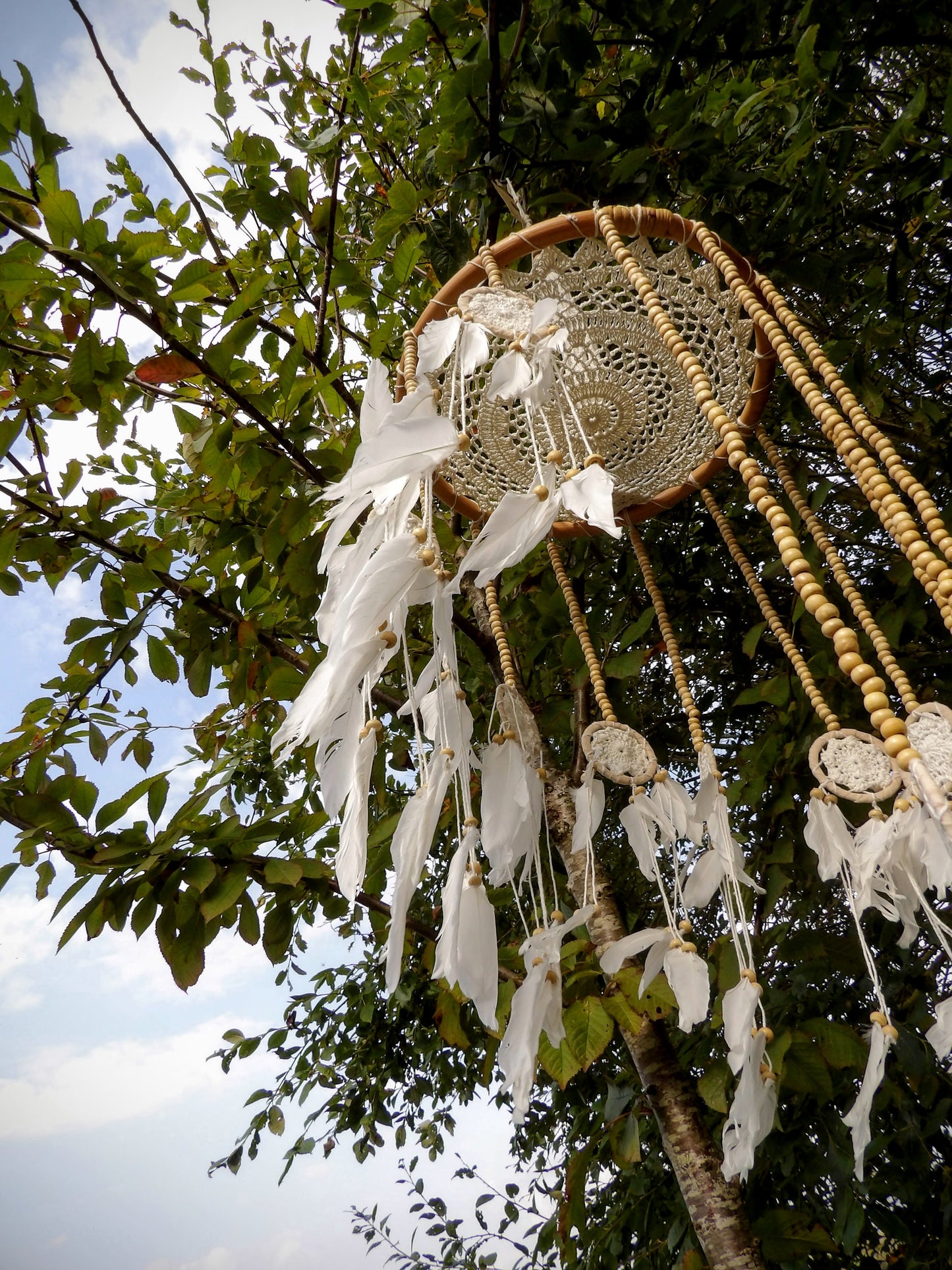 Dreamcatcher large macrame 3D cascade