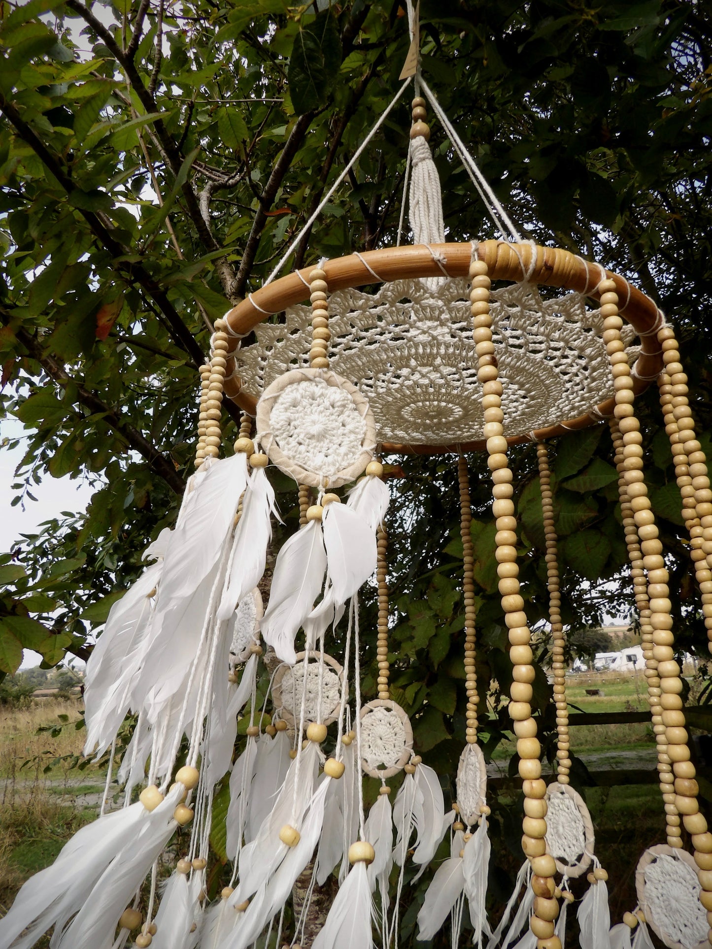 Dreamcatcher large macrame 3D cascade