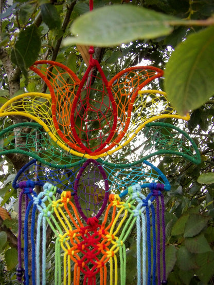 Lotus Dreamcatcher - Rainbow colours