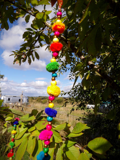 Assorted Colour Pom-Pom String