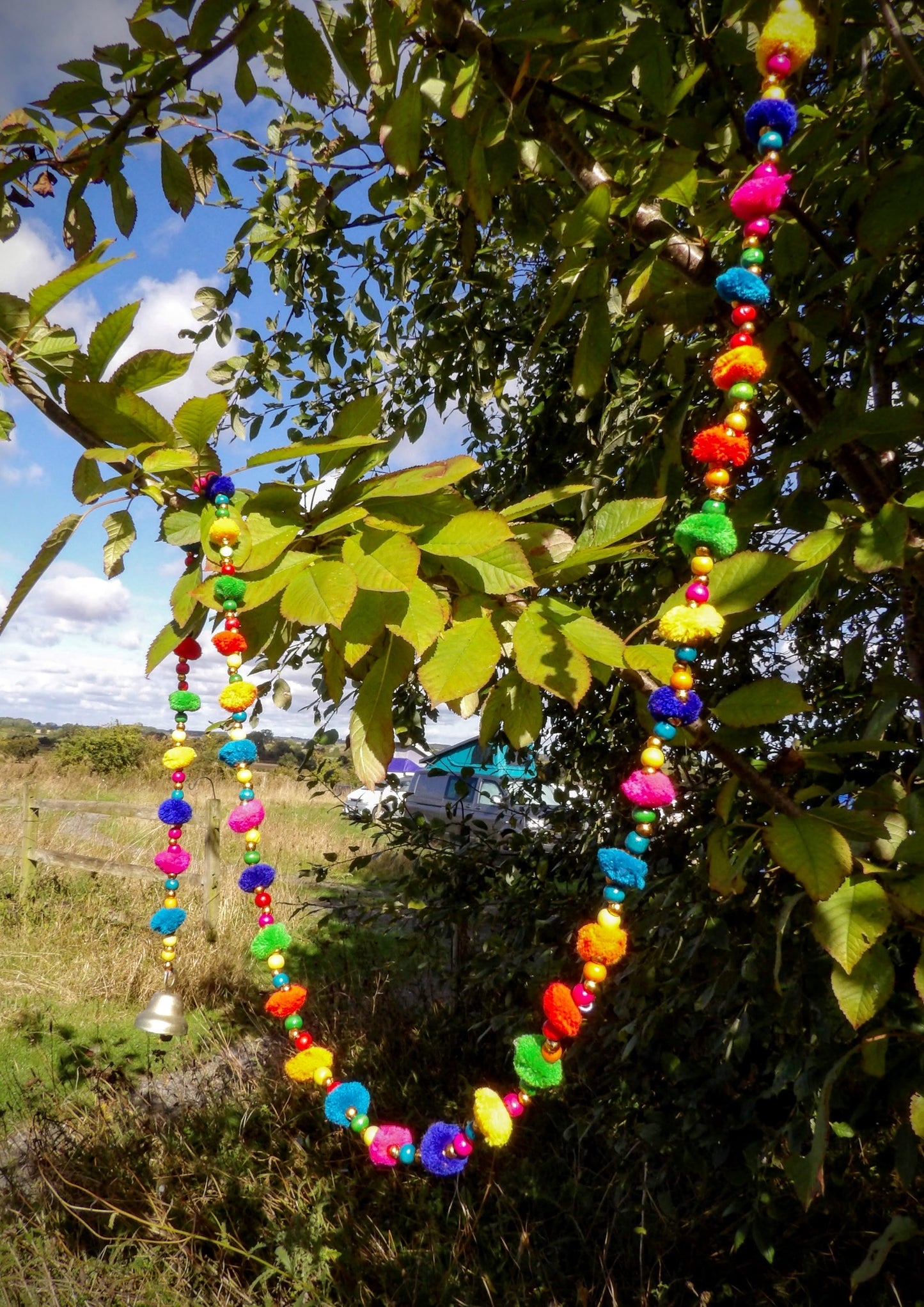 Assorted Colour Pom-Pom String