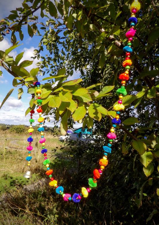 Assorted Colour Pom-Pom String