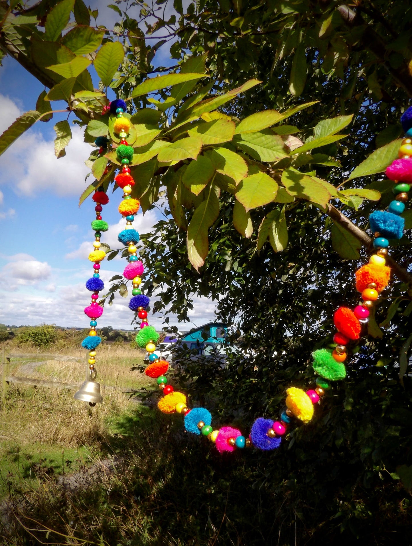 Assorted Colour Pom-Pom String