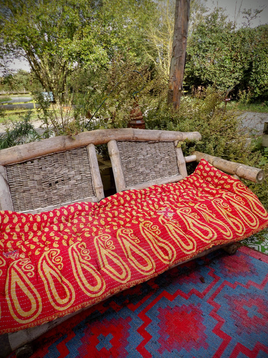 Kantha Mattress Large - Paisley