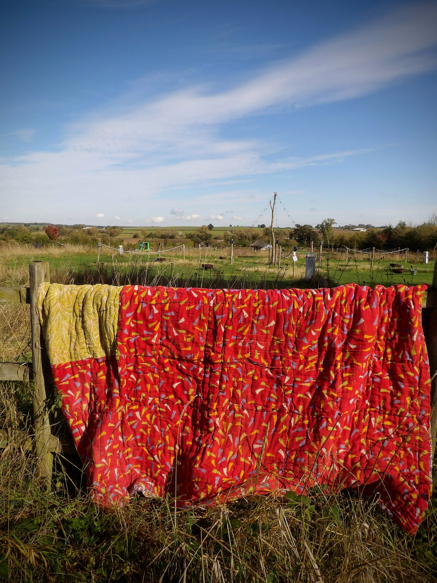 Kantha Quilted Throw - Patchwork