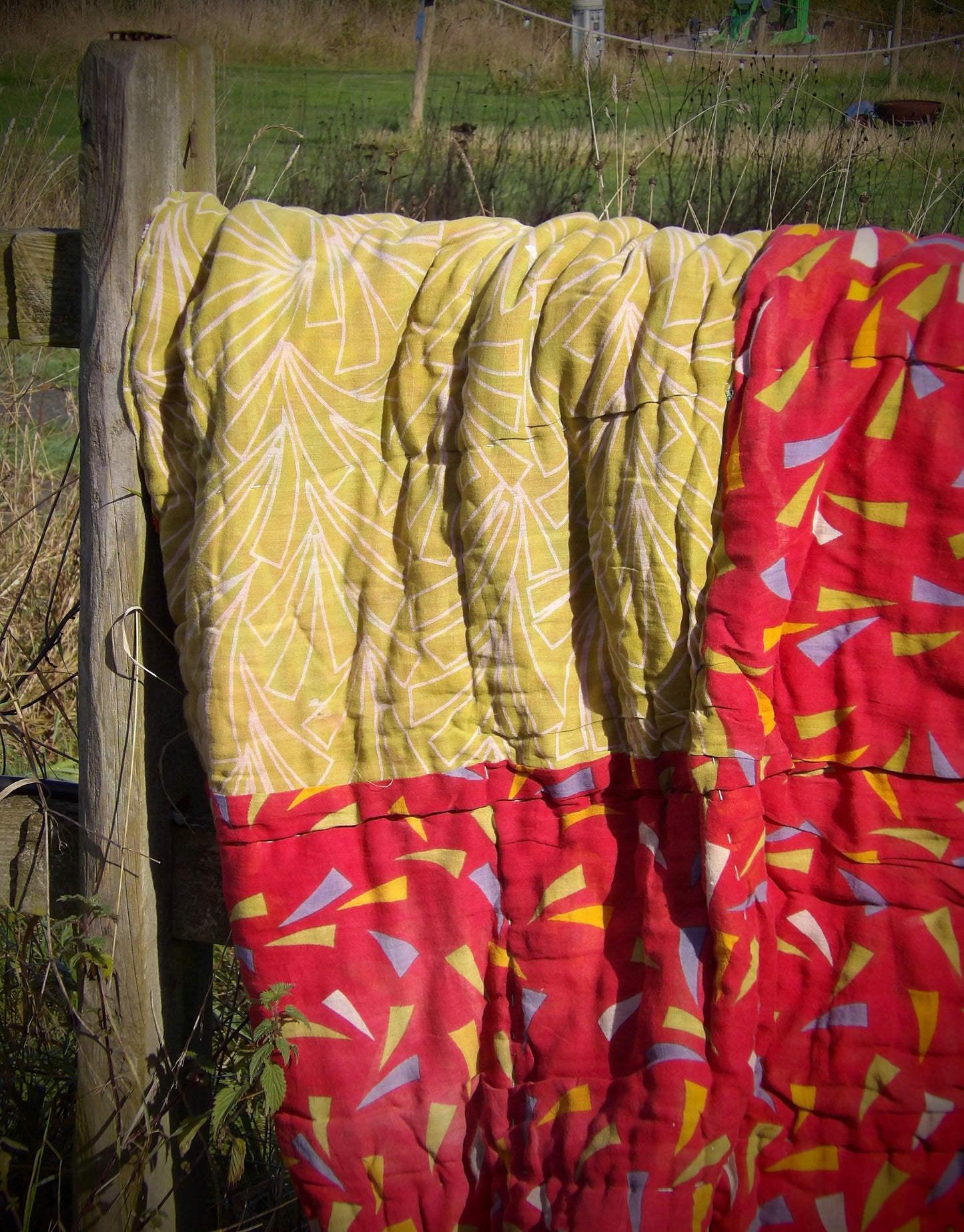 Kantha Quilted Throw - Patchwork