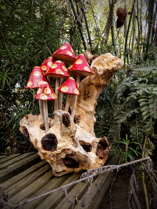 Large Red Mushrooms